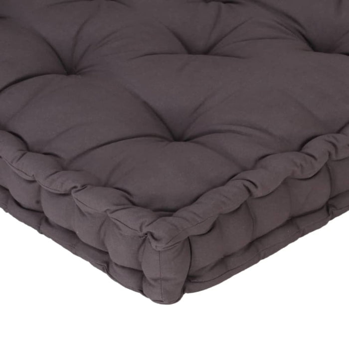 Pallet Floor Cushion Cotton 120x80x10 Cm Anthracite Anlil