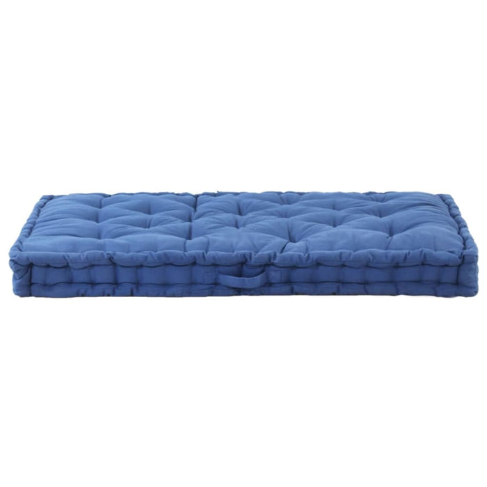 Pallet Floor Cushion Cotton 120x80x10 Cm Light Blue Anlnn