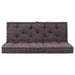 Pallet Floor Cushions 2 Pcs Cotton Anthracite Tbptltp