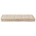 Pallet Floor Cushions 2 Pcs Cotton Beige Tbptlti