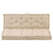 Pallet Floor Cushions 2 Pcs Cotton Beige Tbptlti