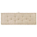 Pallet Floor Cushions 2 Pcs Cotton Beige Tbptlti