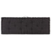 Pallet Floor Cushions 2 Pcs Cotton Black Tbptlta