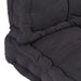 Pallet Floor Cushions 2 Pcs Cotton Black Tbptlta