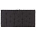 Pallet Floor Cushions 2 Pcs Cotton Black Tbptlta