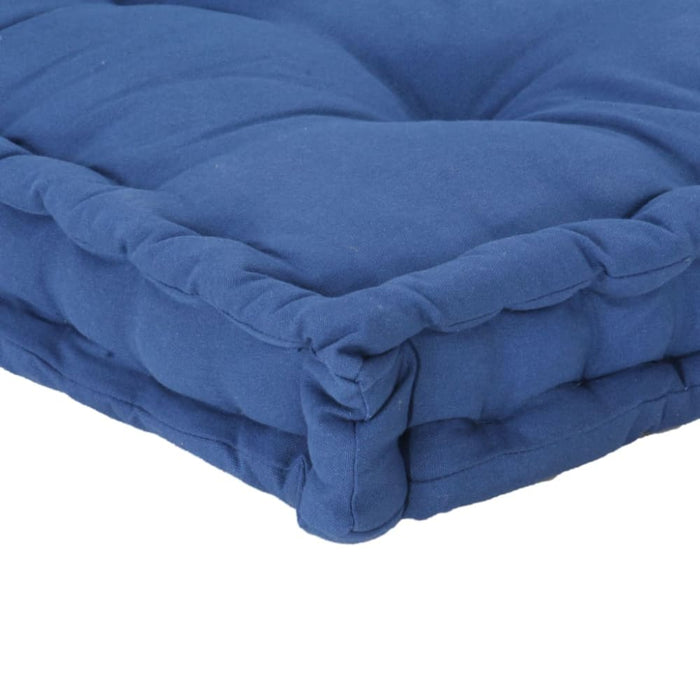 Pallet Floor Cushions 2 Pcs Cotton Light Blue Tbptlao