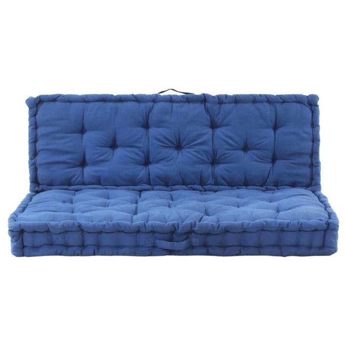 Pallet Floor Cushions 2 Pcs Cotton Light Blue Tbptlao