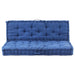 Pallet Floor Cushions 2 Pcs Cotton Light Blue Tbptlao