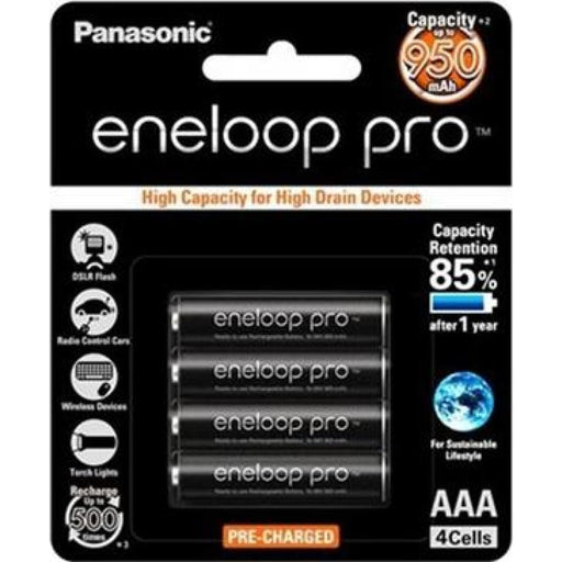 Panasonic Eneloop Pro Aaa 950mah Rechargeable Batteries 4