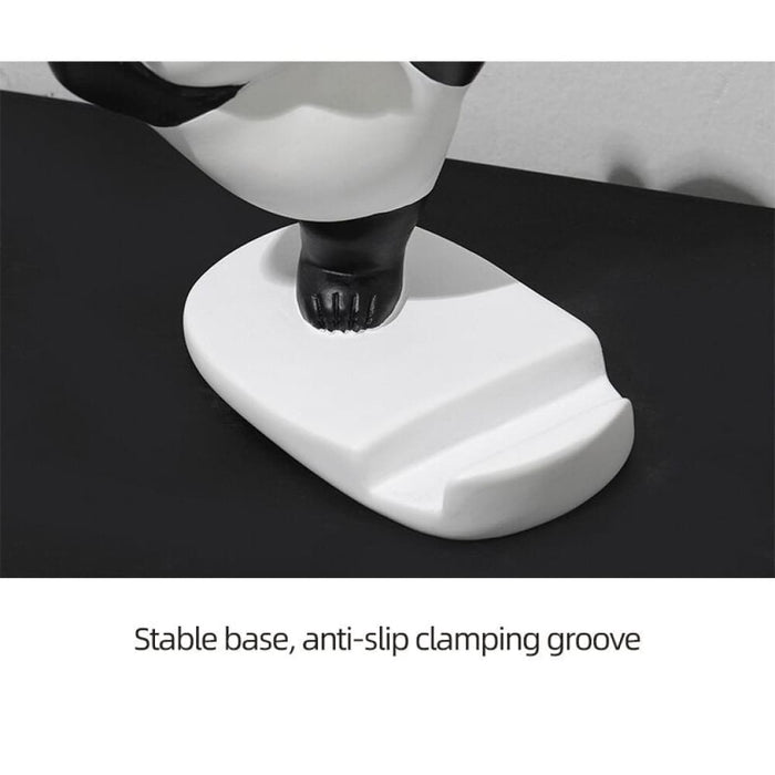 Panda Figurines for Interior Universal Mobile Stand Holder