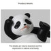 Panda Figurines for Interior Universal Mobile Stand Holder