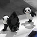 Panda Figurines for Interior Universal Mobile Stand Holder