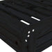 Parasol Base Cover Black Solid Wood Pine Nxpttp