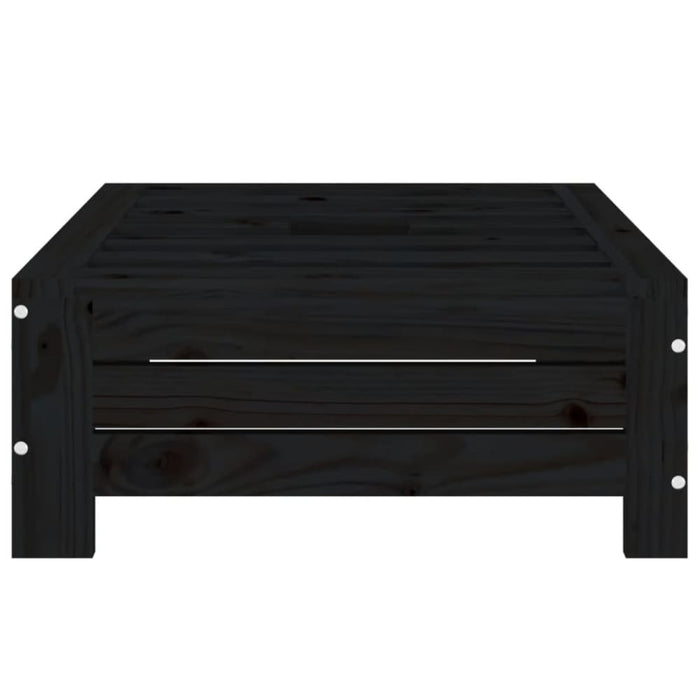 Parasol Base Cover Black Solid Wood Pine Nxpttp