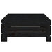 Parasol Base Cover Black Solid Wood Pine Nxpttp