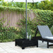 Parasol Base Cover Black Solid Wood Pine Nxpttp