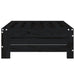 Parasol Base Cover Black Solid Wood Pine Nxpttp