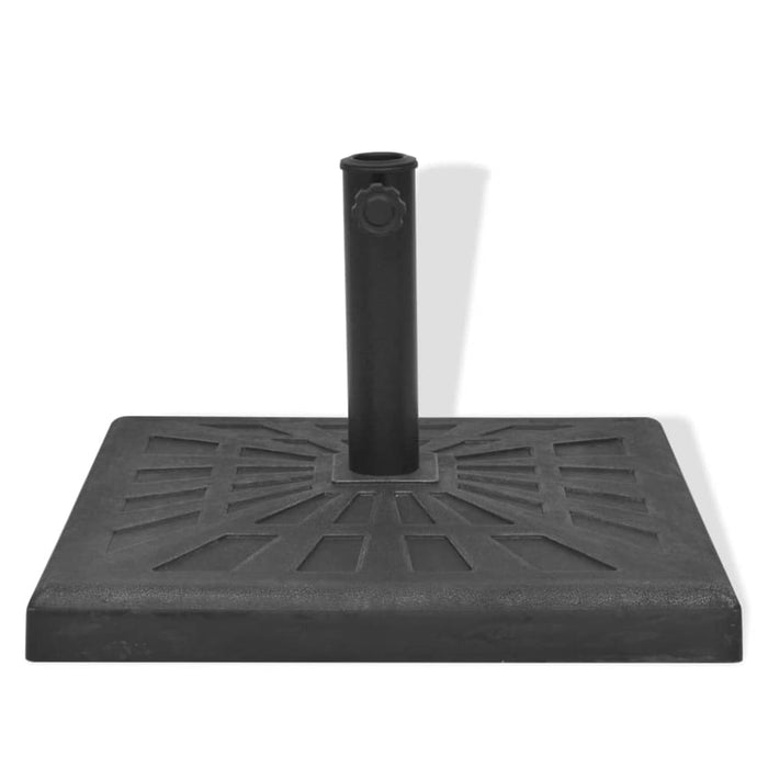 Parasol Base Resin Square Black 19 Kg Atlpk