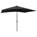 Parasol with Leds and Steel Pole Black 2x3 m Totikx