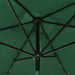Parasol with Leds and Steel Pole Green 2x3 m Totinl