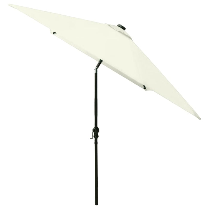Parasol with Leds and Steel Pole Sand 2x3 m Totini