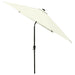 Parasol with Leds and Steel Pole Sand 2x3 m Totini