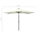 Parasol With Leds And Steel Pole Sand 2x3 m Totini