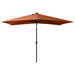 Parasol With Leds And Steel Pole Terracotta 2x3 m Totiko