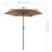 Parasol Taupe 200x211 Cm Aluminium Aixbi