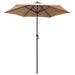 Parasol Taupe 200x211 Cm Aluminium Aixbi