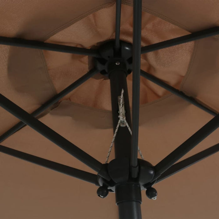 Parasol Taupe 200x211 Cm Aluminium Aixbi