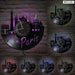 Paris London Vinyl Record Wall Clock