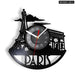 Paris London Vinyl Record Wall Clock