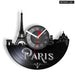 Paris London Vinyl Record Wall Clock