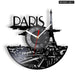 Paris London Vinyl Record Wall Clock