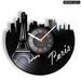 Paris London Vinyl Record Wall Clock