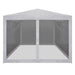 Party Tent with 4 Mesh Sidewalls 4x3 m Apobk