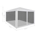 Party Tent with 4 Mesh Sidewalls 4x3 m Apobk