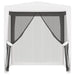Party Tent with 4 Mesh Sidewalls 2x2 m White Anpxb