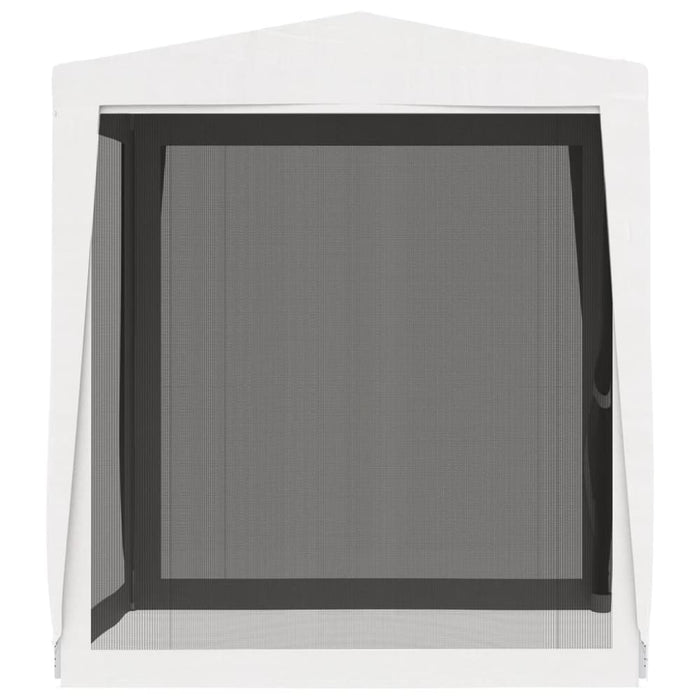 Party Tent with 4 Mesh Sidewalls 2x2 m White Anpxb
