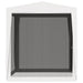 Party Tent with 4 Mesh Sidewalls 2x2 m White Anpxb