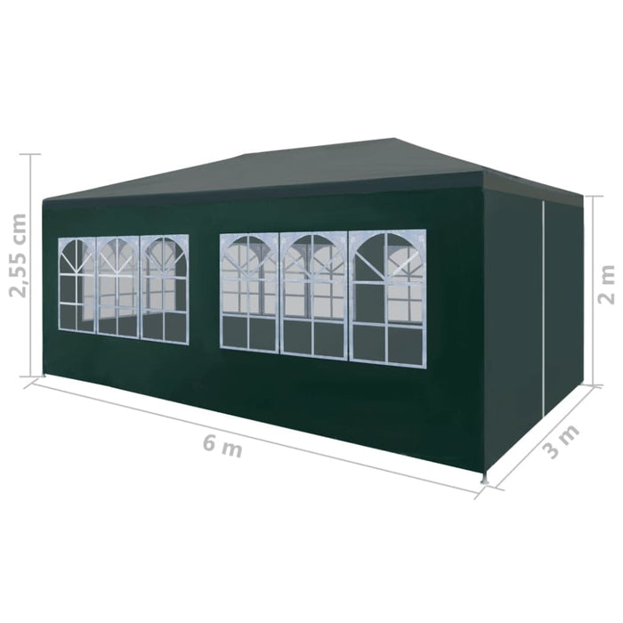 Party Tent 3x6 m Green Apobt