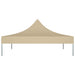 Party Tent Roof 2x2 m Beige 270 G/m² Toptab