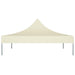 Party Tent Roof 2x2 m Cream 270 G/m² Topttl