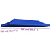 Party Tent Roof 3x6 m Blue Aakni