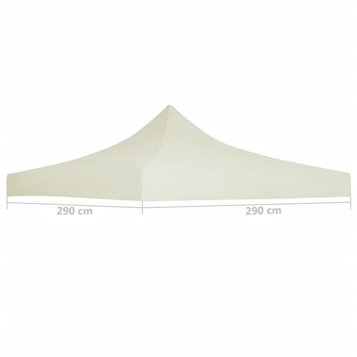 Party Tent Roof 3x3 m Cream Aaknt