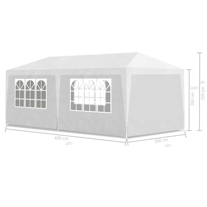 Party Tent 3x6 m White Kbttl