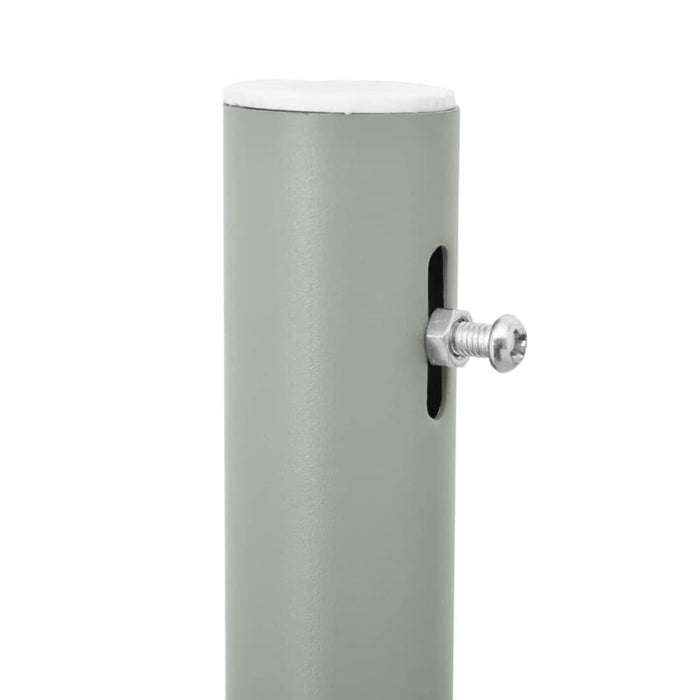 Patio Retractable Side Awning 100x500 Cm Grey Antnl