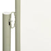 Patio Retractable Side Awning 200x600 Cm Cream Toikio