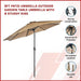 9ft Patio Umbrella Outdoor Garden Table With 8 Sturdy Ribs